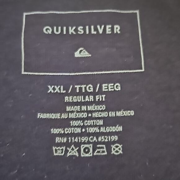Quiksilver Men's Sleighers Club Short Sleeve T-Shirt - Navy, Size XXL (NWT) - Picture 7 of 7